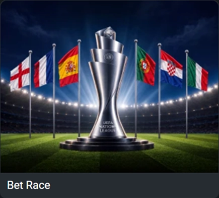 888Starz Bet Race with Nations League trophy