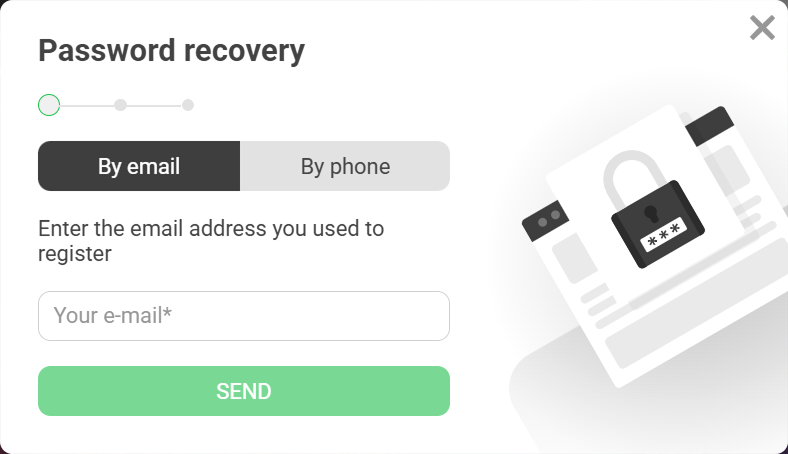 888Starz password recovery by email