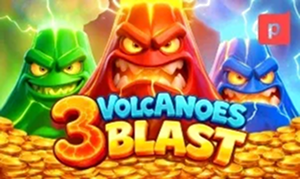 3 Volcanoes Blast slot with angry volcanoes