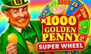 Golden Penny Super Wheel with leprechaun